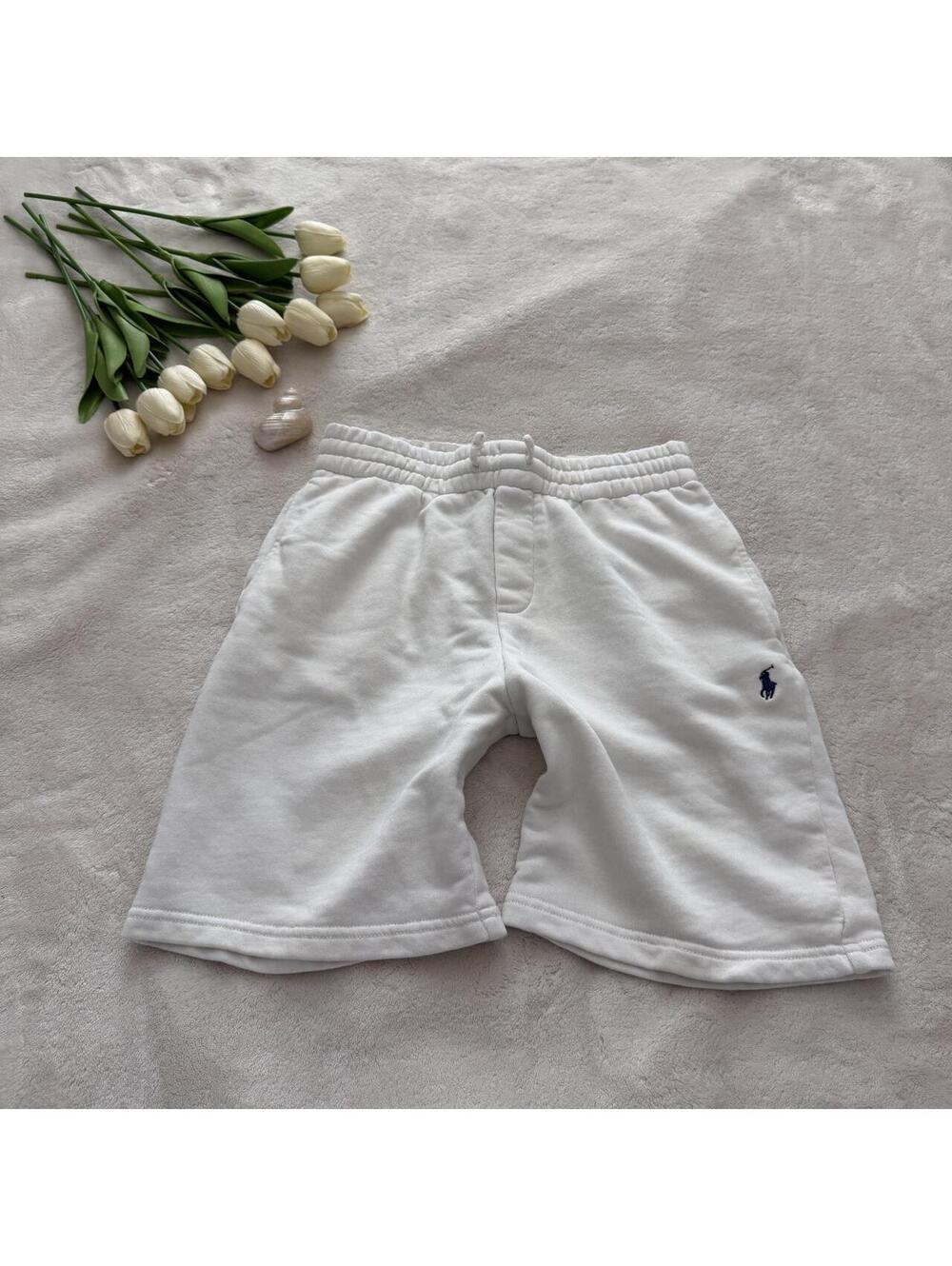 White Polo Ralph Lauren sweat shorts